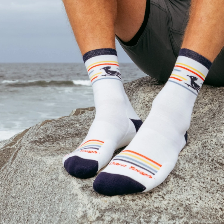 Skarpety Darn Tough Men's Frontrunner Micro Crew Ultra-Lightweight Running Socks – White