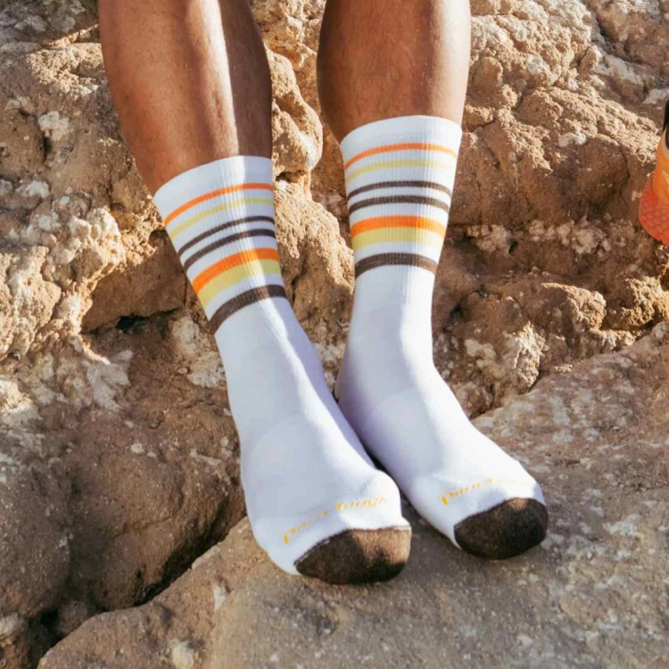 Męskie skarpety trekkingowe Darn Tough M'S Fastpack Micro Crew Lightweight Hiking Sock – White