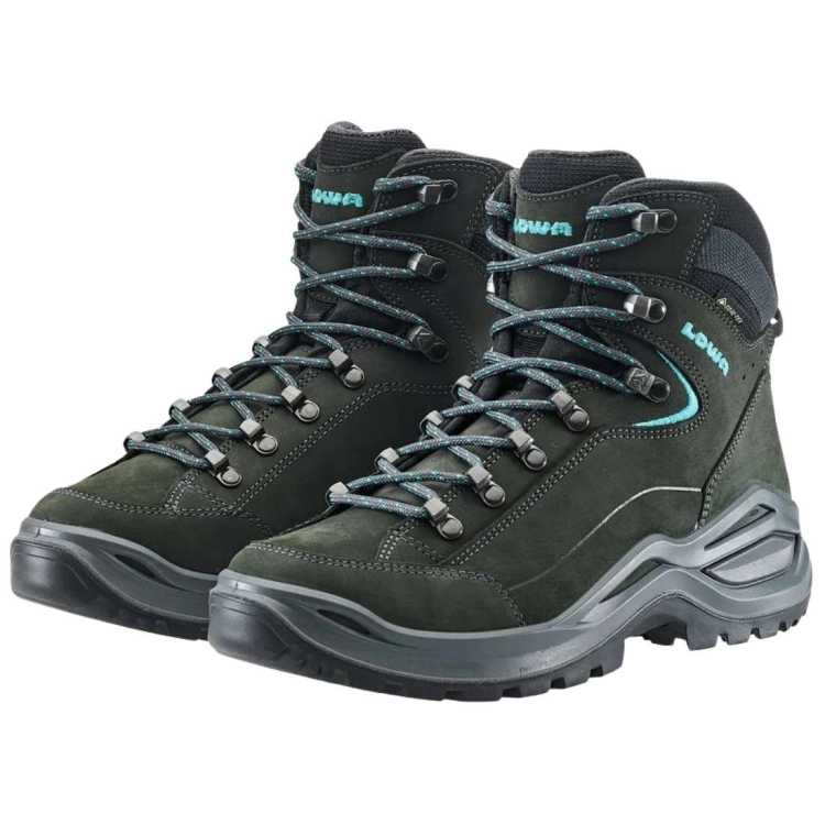 Damskie buty trekkingowe Lowa Renegade EVO GTX MID Ws – Asphalt/Turkis
