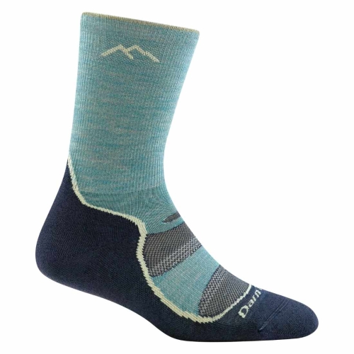 Damskie skarpety trekkingowe Darn Tough Women's Light Hiker Micro Crew Lightweight Hiking Sock – Aqua