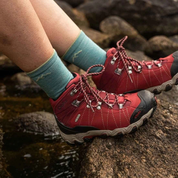 Damskie skarpety trekkingowe Darn Tough Women's Light Hiker Micro Crew Lightweight Hiking Sock – Aqua