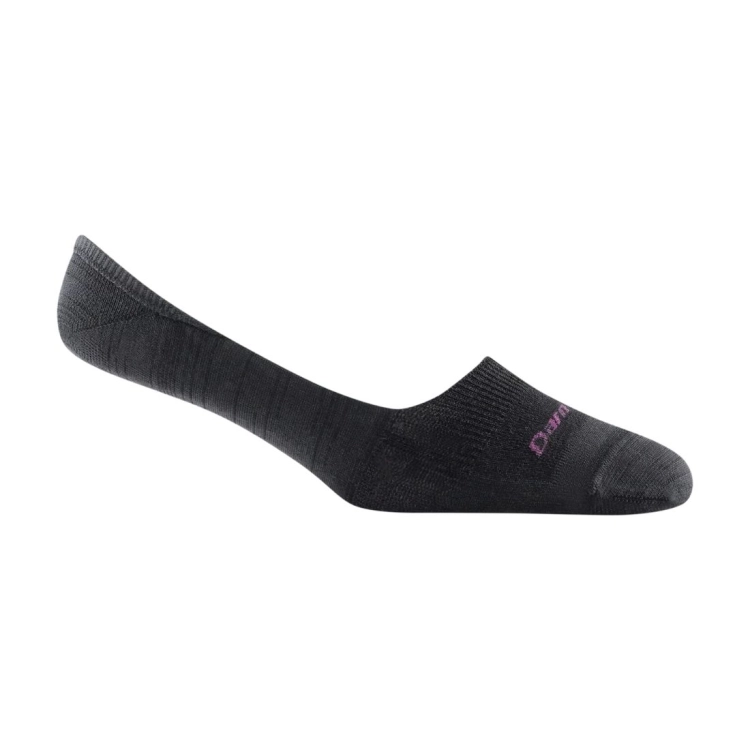 Darn Tough Women's Solid No Show Invisible Lightweight Lifestyle Socks – Black