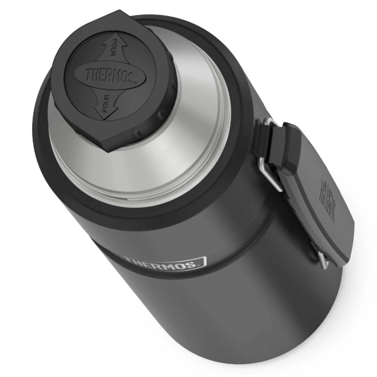 Duży termos z uchwytem THERMOS King 1,2L - Matte Black