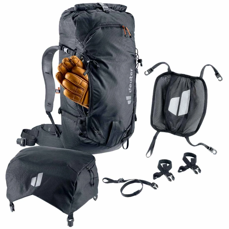 Pojemny plecak freeridowy Deuter Freescape Tour 40 - Black
