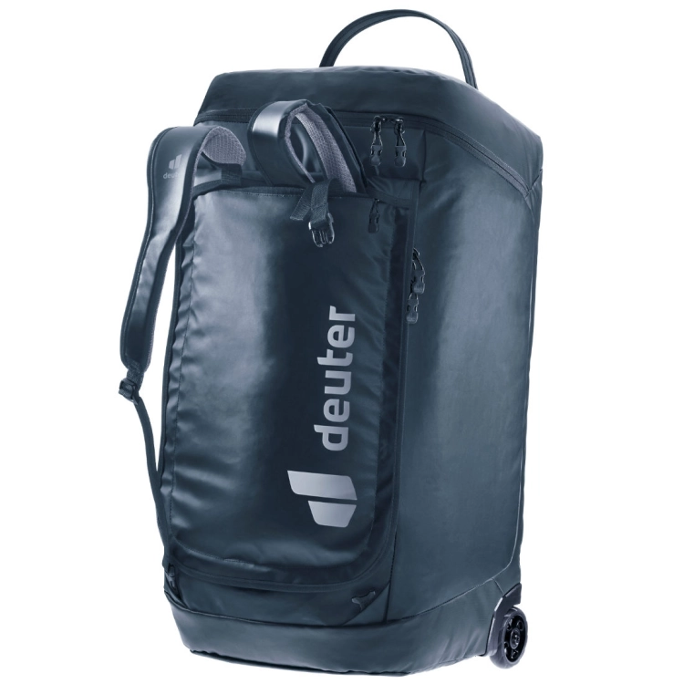 Składana torba podróżna z kółkami Deuter Duffel Pro Roller 90 - Black