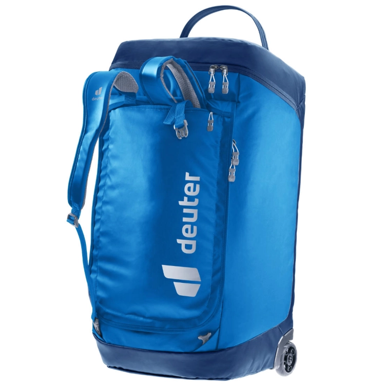 Składana torba podróżna z kółkami Deuter Duffel Pro Roller 90 - Neptune-Nightblue