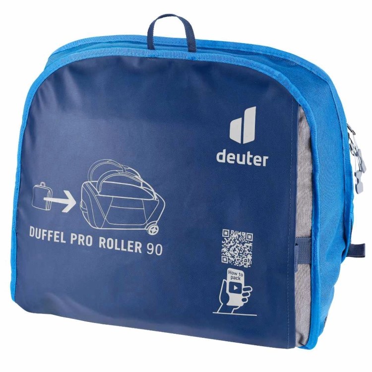 Składana torba podróżna z kółkami Deuter Duffel Pro Roller 90 - Neptune-Nightblue