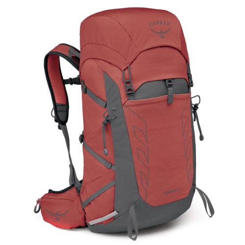 Damski plecak turystyczny Osprey Tempest 33 – Red Pampas Coal Grey