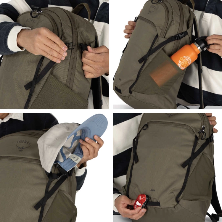 Plecak miejski na laptopa Osprey Axis 24 - Earl Grey