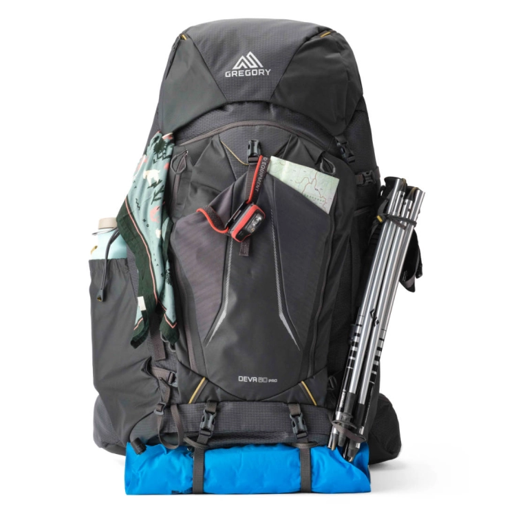 Damski plecak wyprawowy Gregory Deva 80 Pro M - Graphene Grey