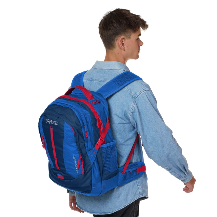 Pojemny plecak na laptopa JanSport Odyssey – Navy
