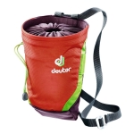 Worek na magnezję Deuter Gravity Chalk Bag II L-Papaya-Aubergine