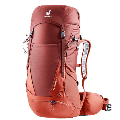 DAMSKI PLECAK Z WENTYLACJĄ DEUTER FUTURA PRO 34 SL - REDWOOD-LAVA