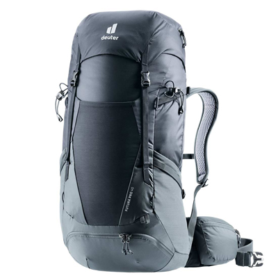 PLECAK DWUKOMOROWY DEUTER FUTURA PRO 40 - BLACK-GRAPHITE