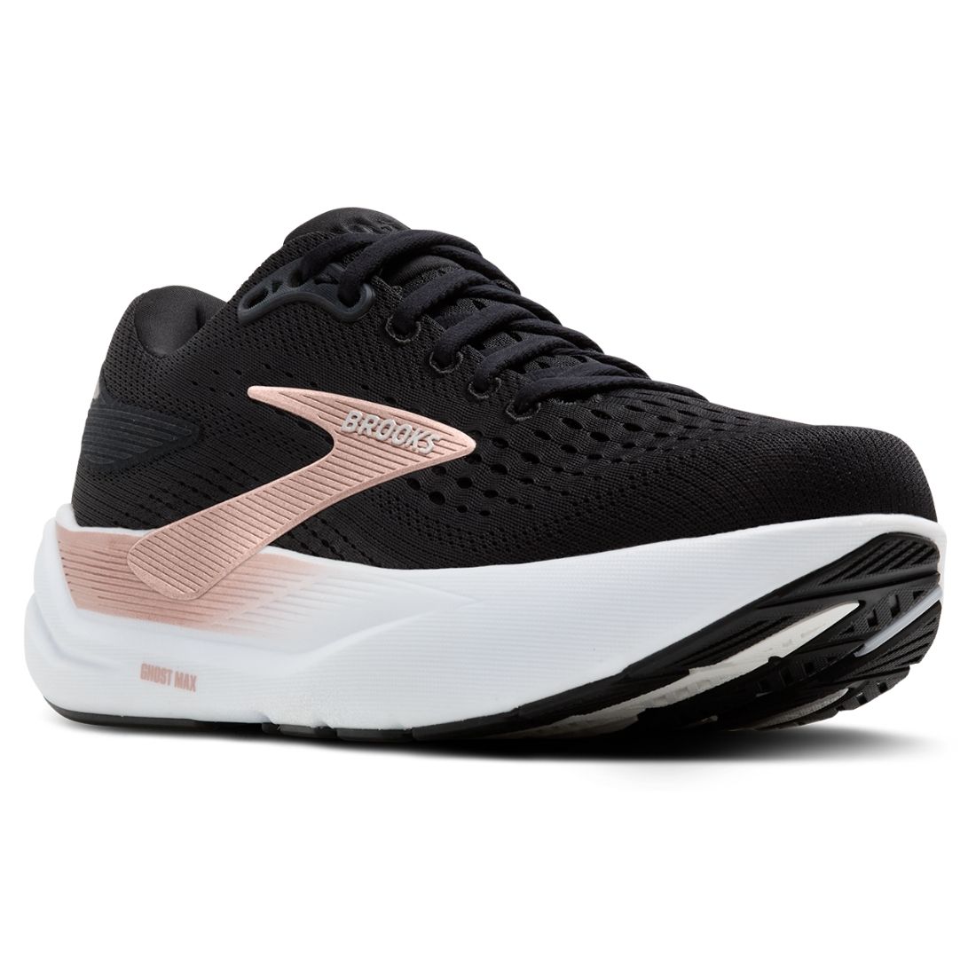 Damskie buty do biegania Brooks Ghost Max 3 – Black/Black/Rose Gold