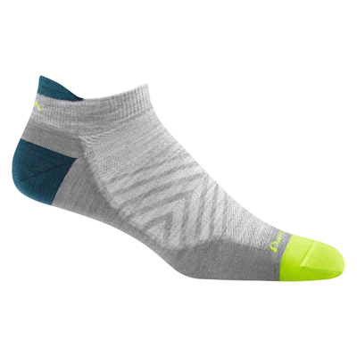 SKARPETY DARN TOUGH MEN'S RUN NO SHOW TAB NO CUSHION ULTRA-LIGHTWEIGHT RUNNING SOCK – GRAY
