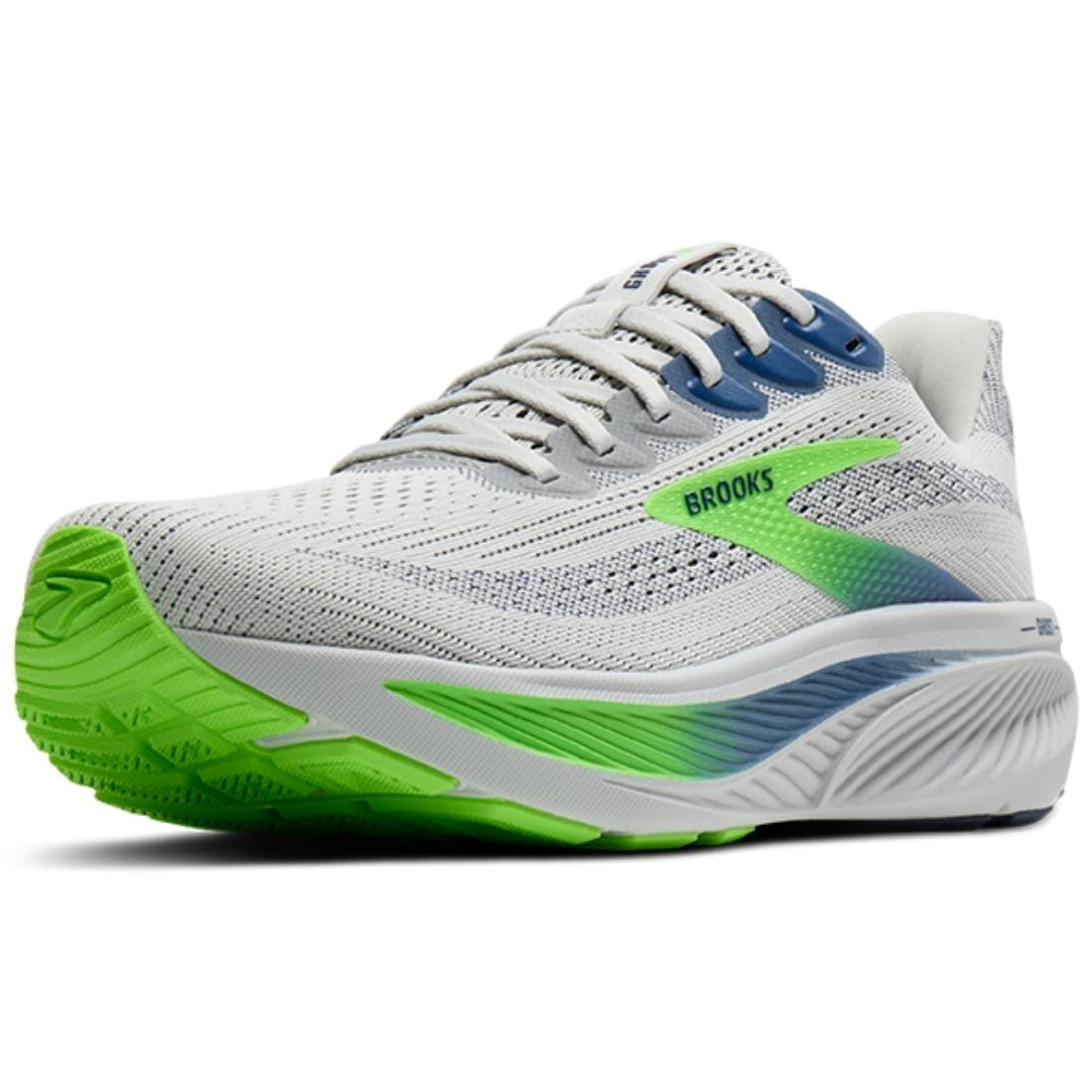 Męskie buty do biegania Brooks Ghost 17 – Oyster/Beacon Blue/Gecko