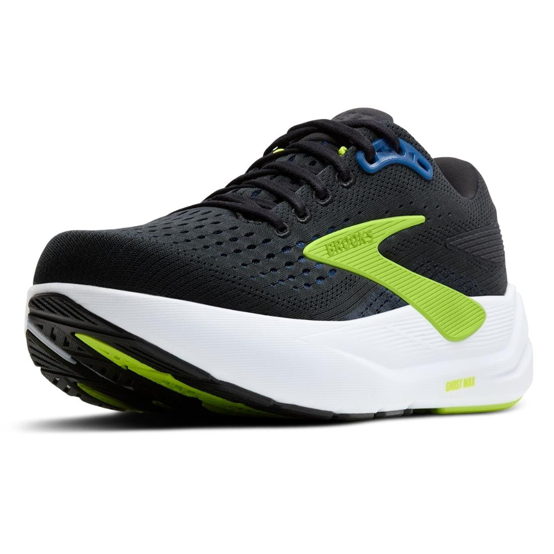 Męskie buty do biegania Brooks Ghost Max 3 – Black/Navy/Acid Lime