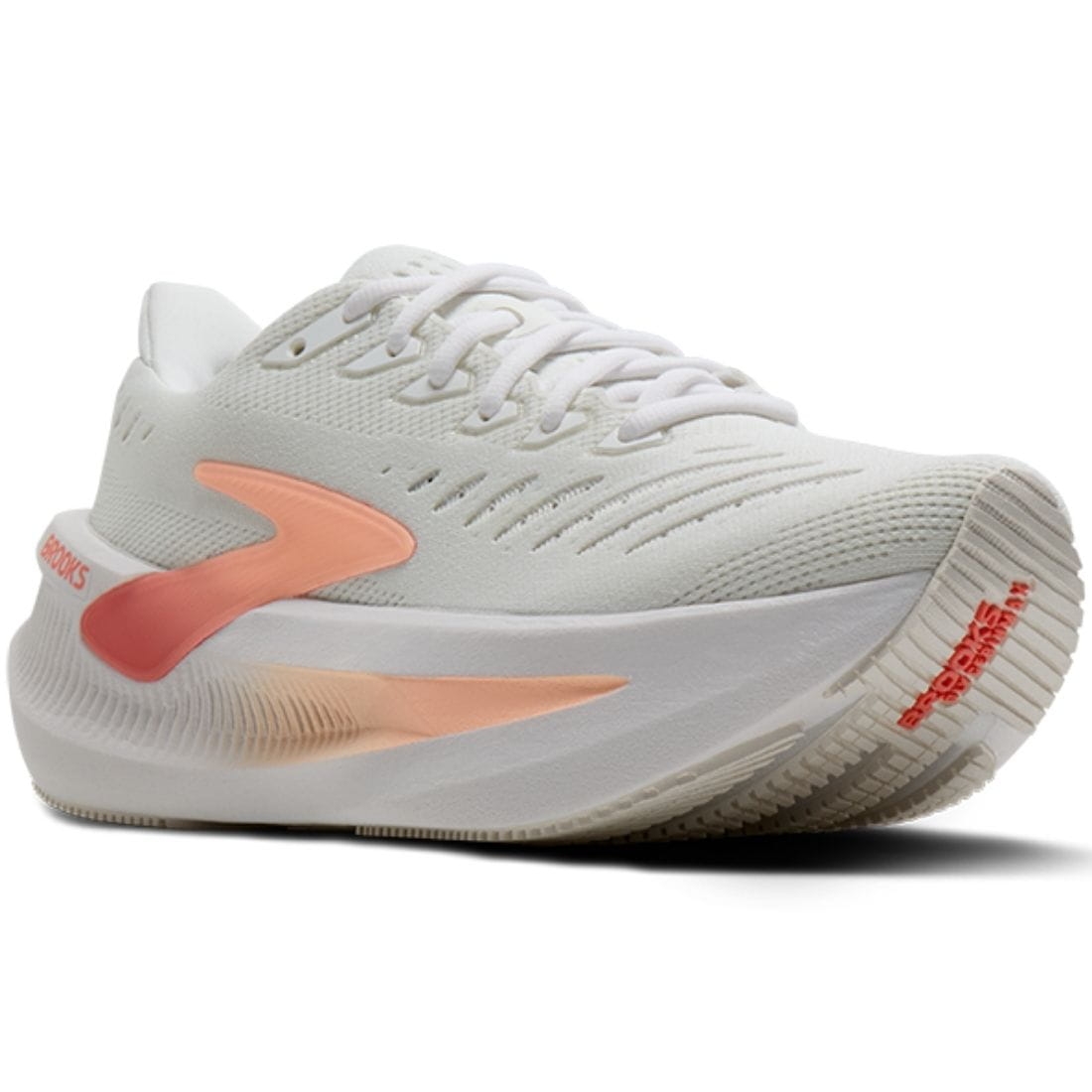 Damskie buty do biegania Brooks Glycerin Max 2 – White/Coral/Peach