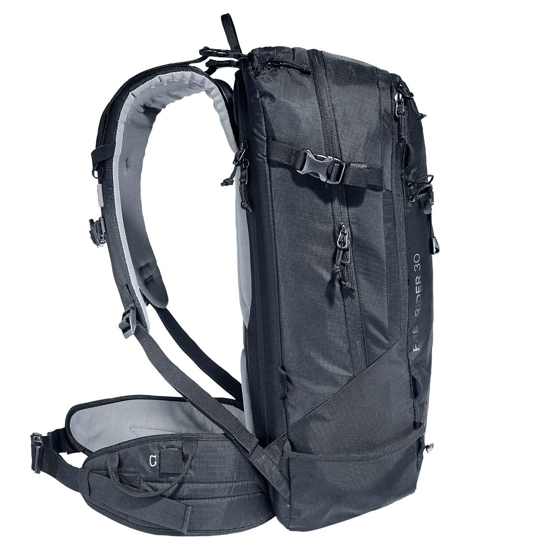 Deuter Freerider Lite 20 Ski Tour en Bergbeklimmen Rugzak, Zwart, One Size, Tas